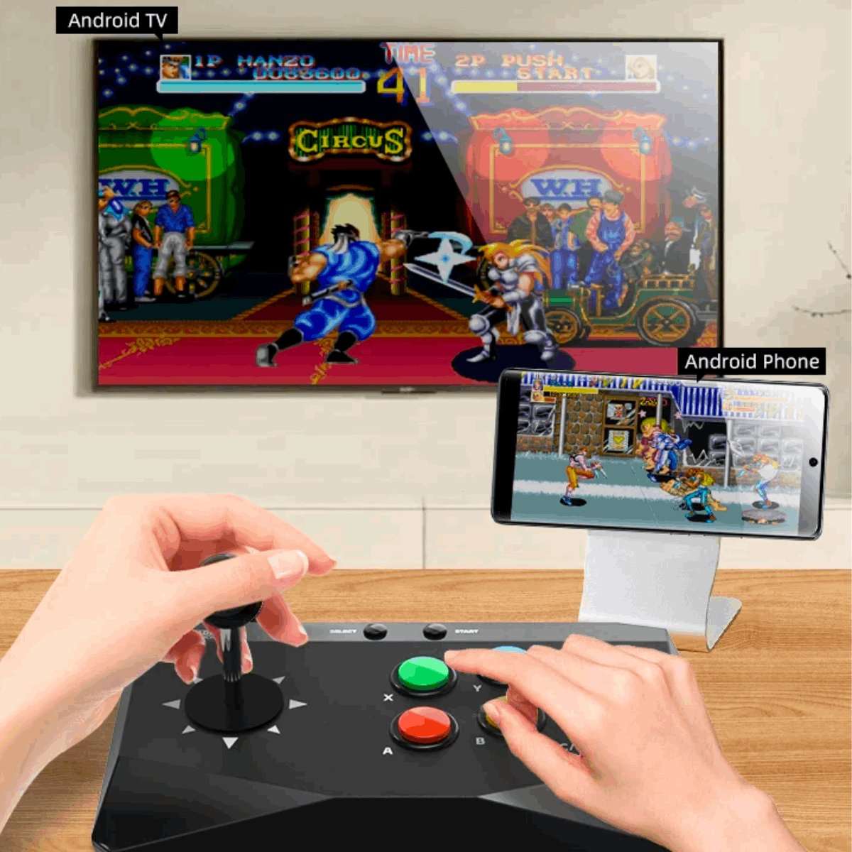 Arcade Fighting Stick Inalambrico